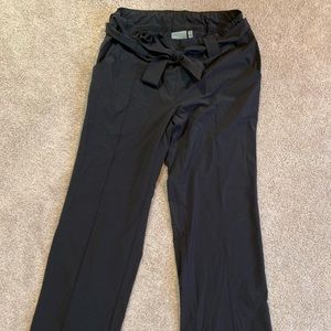 Athlete Wide Leg Mid-Rise Pant With Tie Size 8